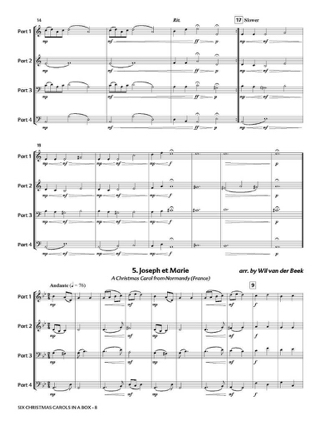 Six Christmas Carols in a Box - Partition